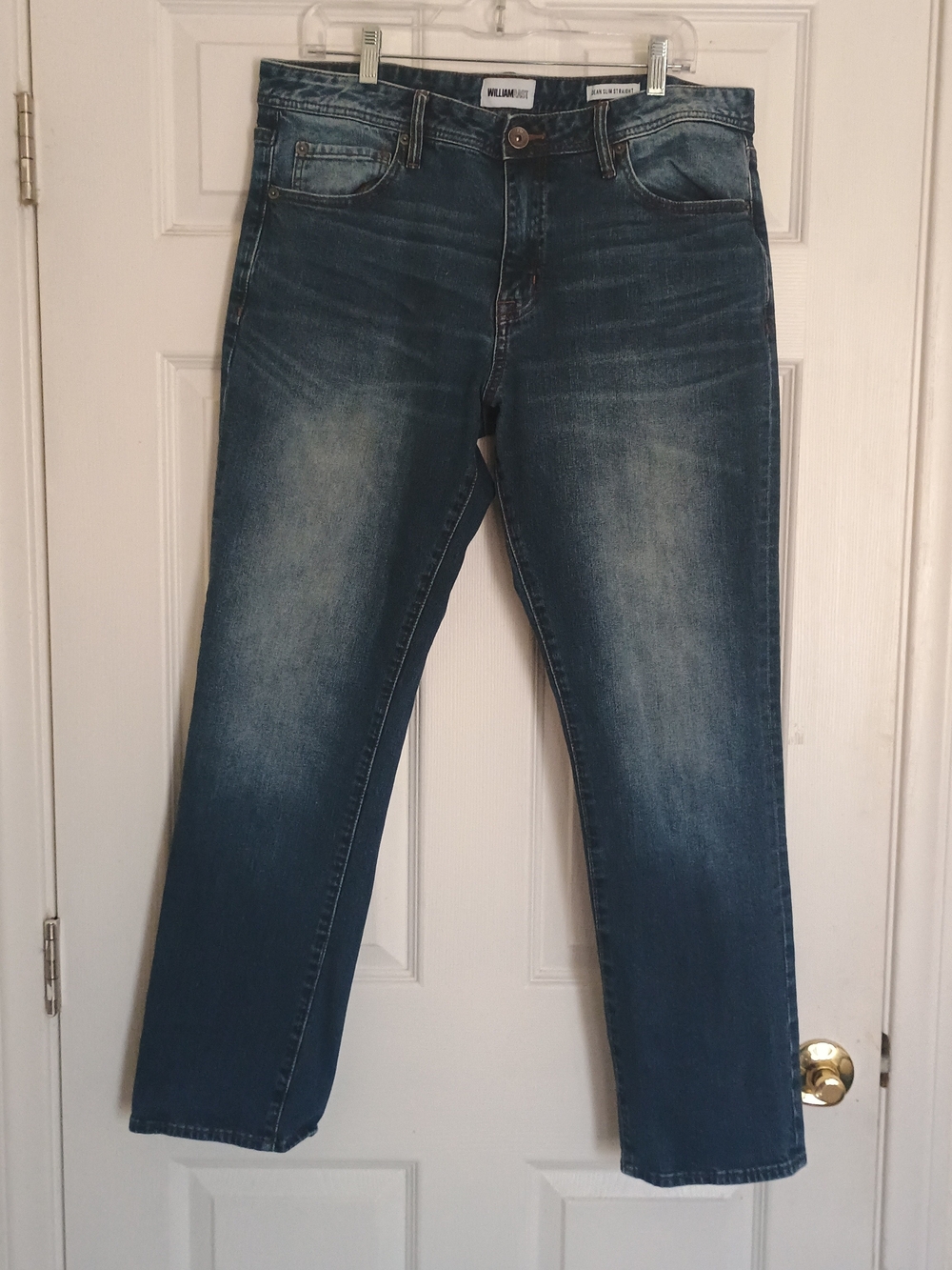 EUC William Rast Men's Blue Washed Jeans Size 36x30